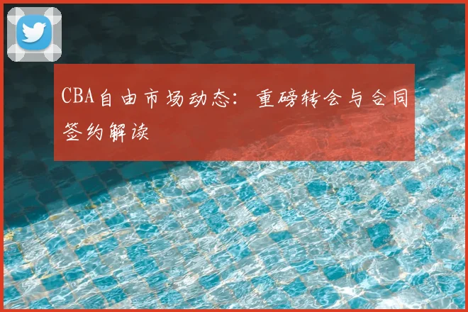 CBA自由市场动态：重磅转会与合同签约解读