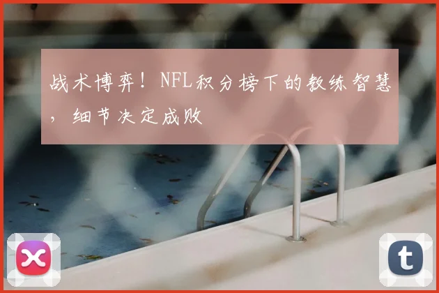 战术博弈！NFL积分榜下的教练智慧，细节决定成败
